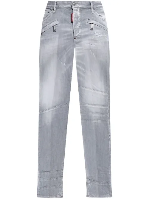 DSQUARED2 jean à effet usé - Gris - DSQUARED2 - Modalova