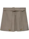 Moschino layered mini skirt - Neutrals