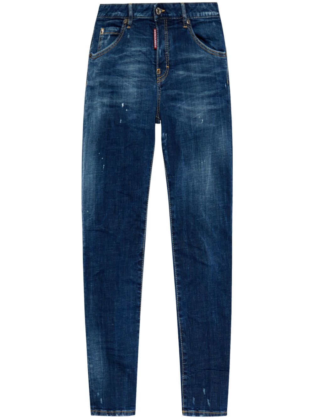 DSQUARED2 cropped jeans Blauw