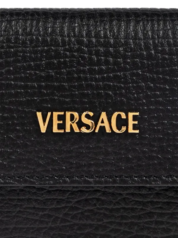 長財布 VERSACE Black leather Medusa Biggie wallet Versace Medusa Biggie Wallet | Black | FARFETCH