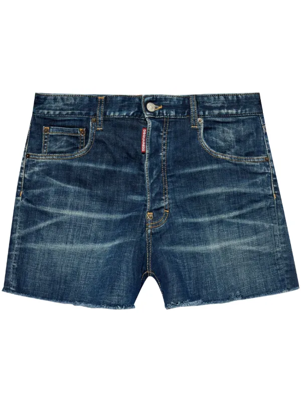 dsquared2 DSQUARED2 デニムショーツ ダメージ加工デニムショーツ