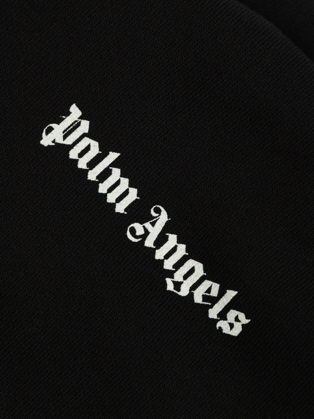 Palm Angels Kids Hoodie met logoprint Zwart