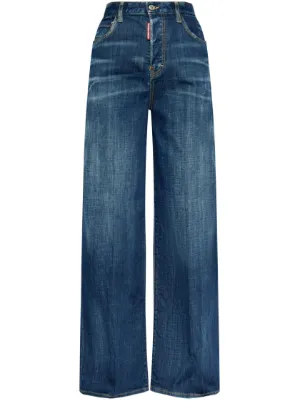 【送料&関税込】Dsquared2 Jeans Wide Leg Women's Dsquared2 Wide Leg Jeans Online – Farfetch