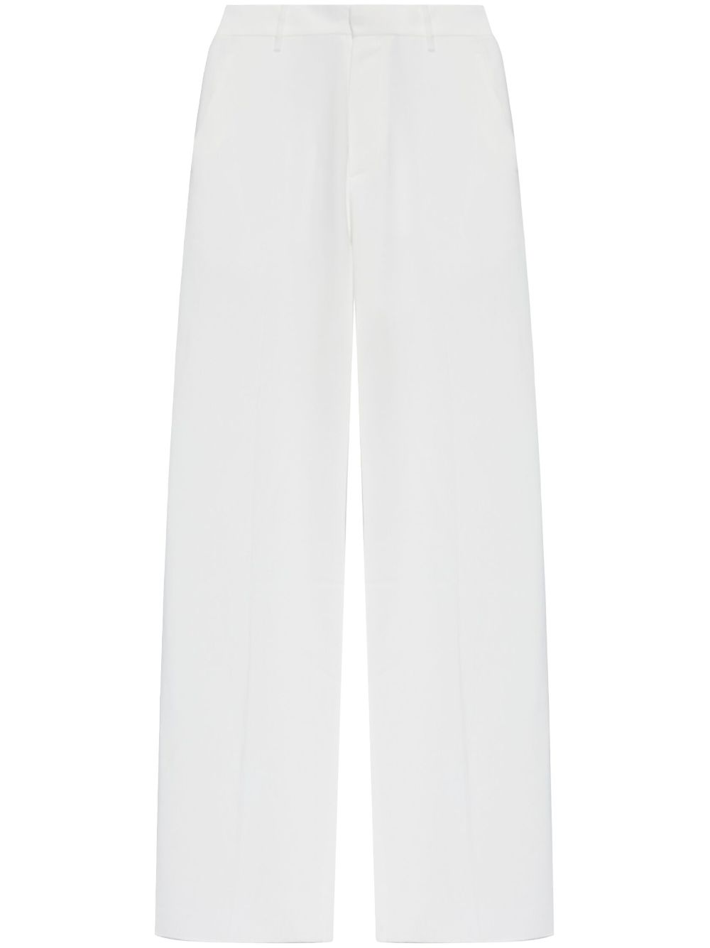 high-waist wide-leg trousers