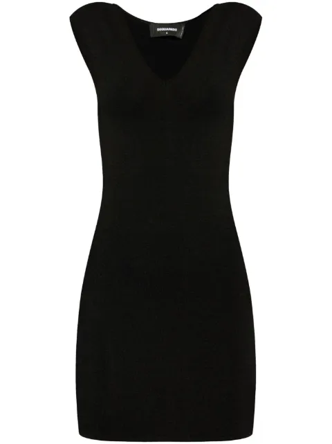DSQUARED2 vestido corto con placa del logo