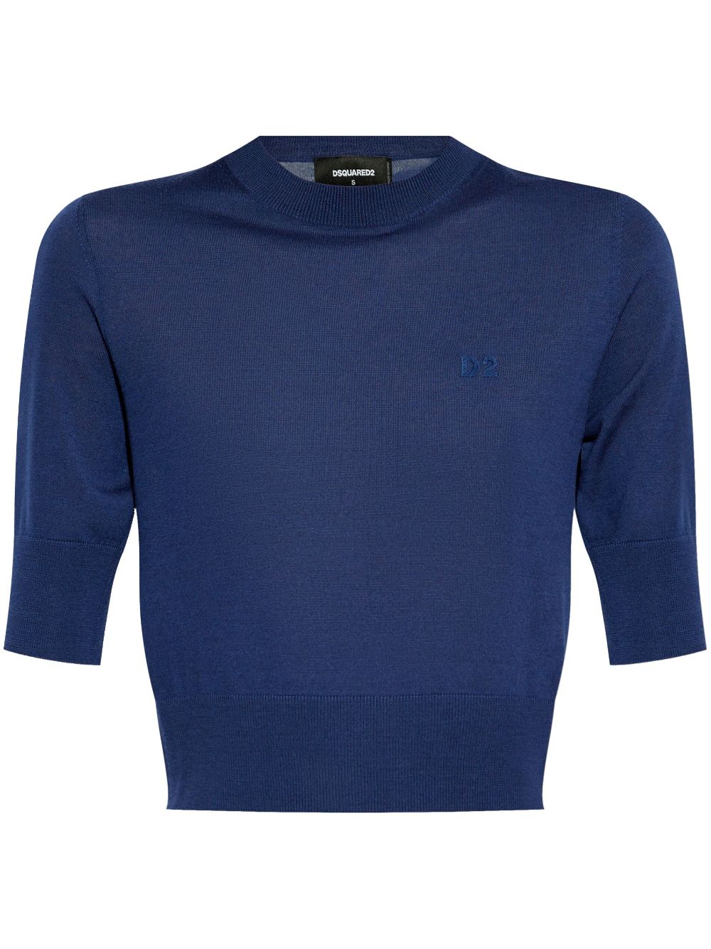 DSQUARED2 Top met geborduurd logo Blauw