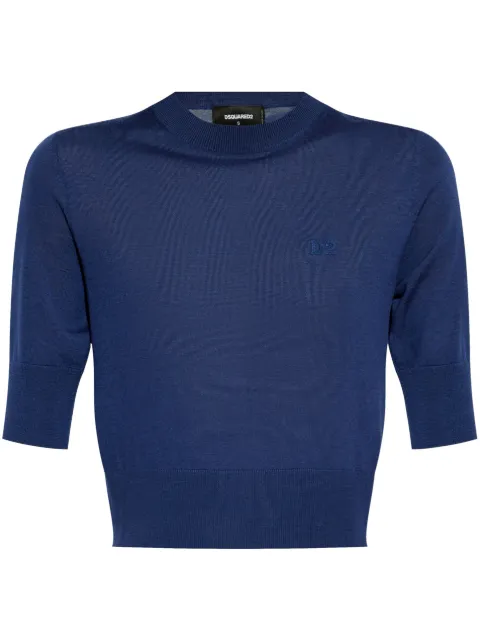 DSQUARED2 logo-embroidered T-shirt