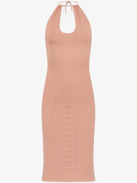 DSQUARED2 vestido midi con detalle de aberturas