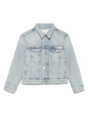 Emporio Armani Kids ウォッシュド デニムジャケット | ブルー