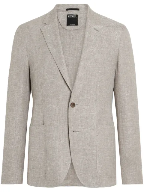 Zegna blazer con tiras cruzadas