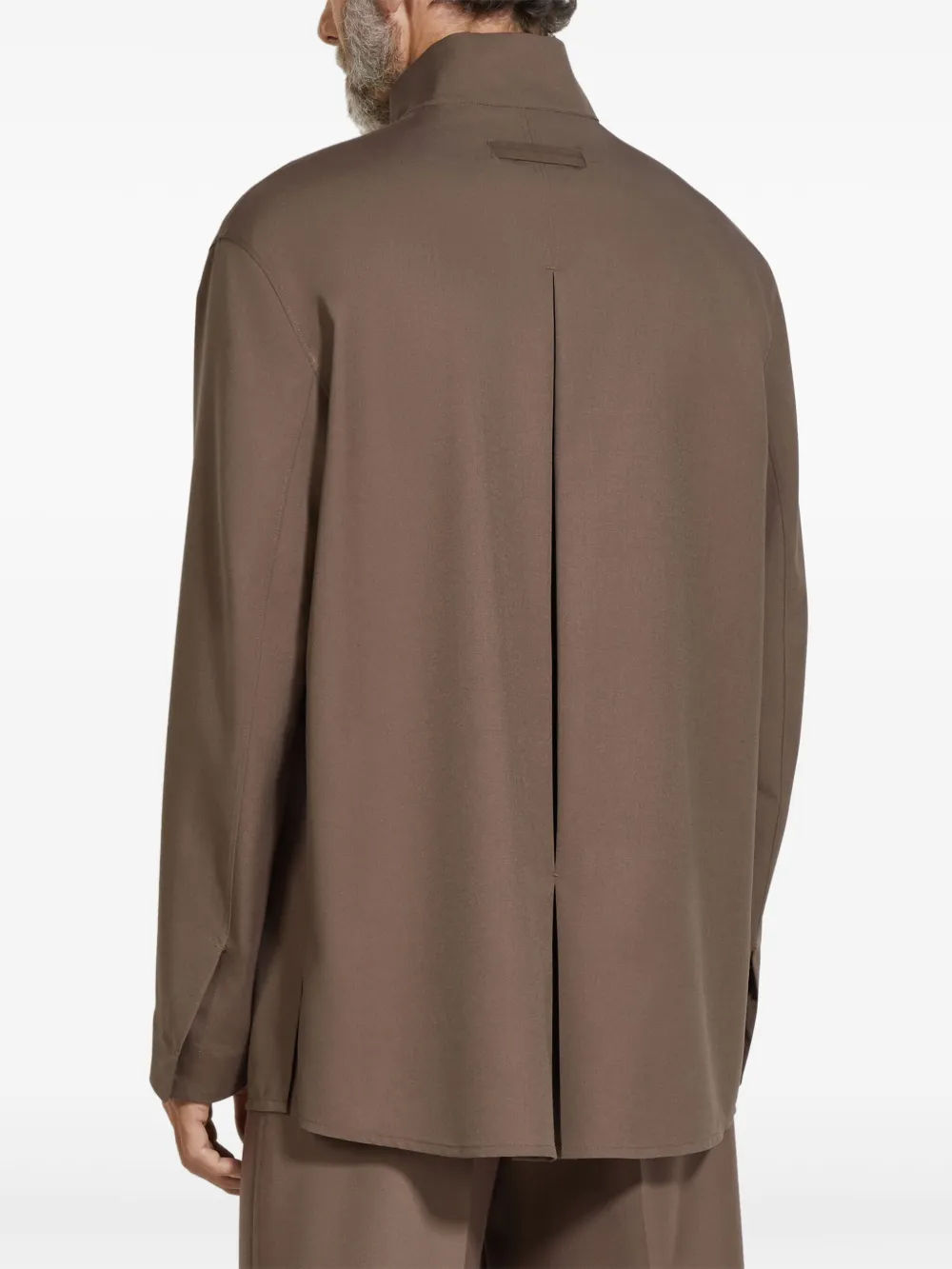 Zegna Button-up overhemd Bruin