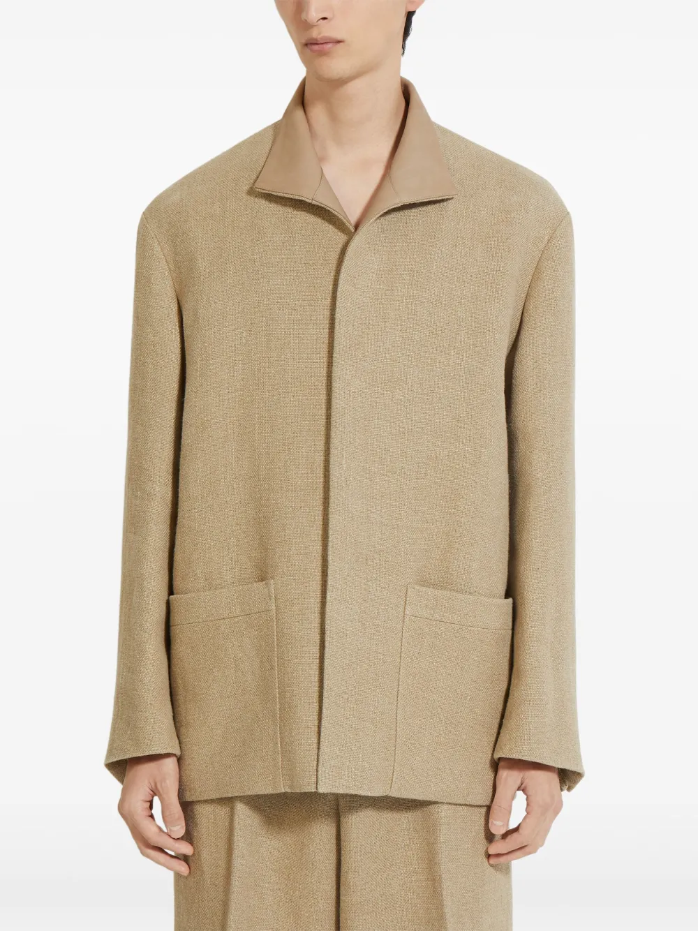 Zegna Linnen jack Beige