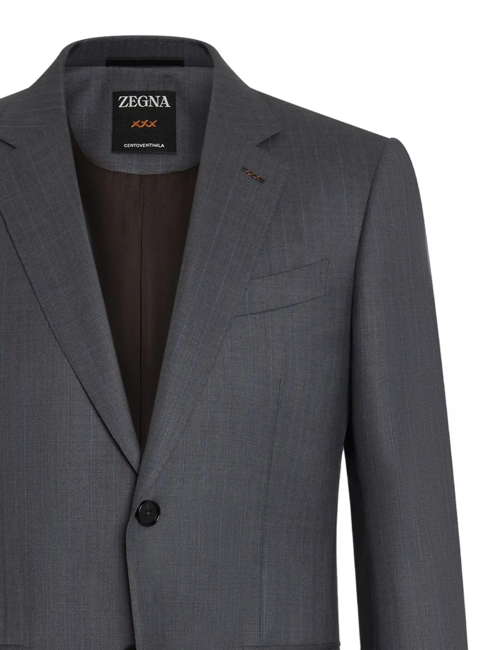 Zegna Pak met enkele rij knopen - Grijs