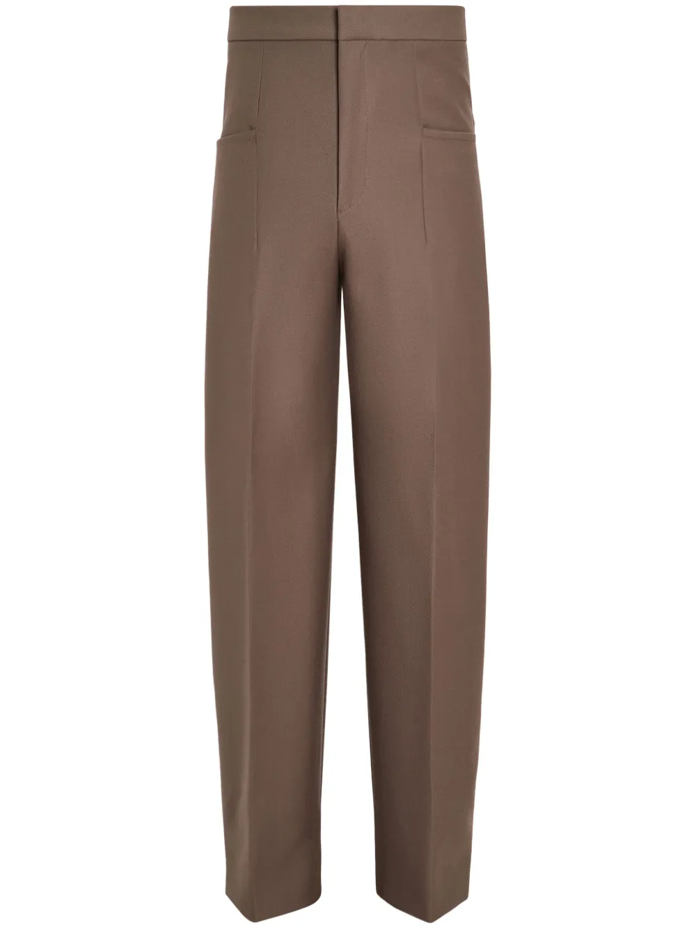 Zegna high-waisted trousers | Brown | Image 1
