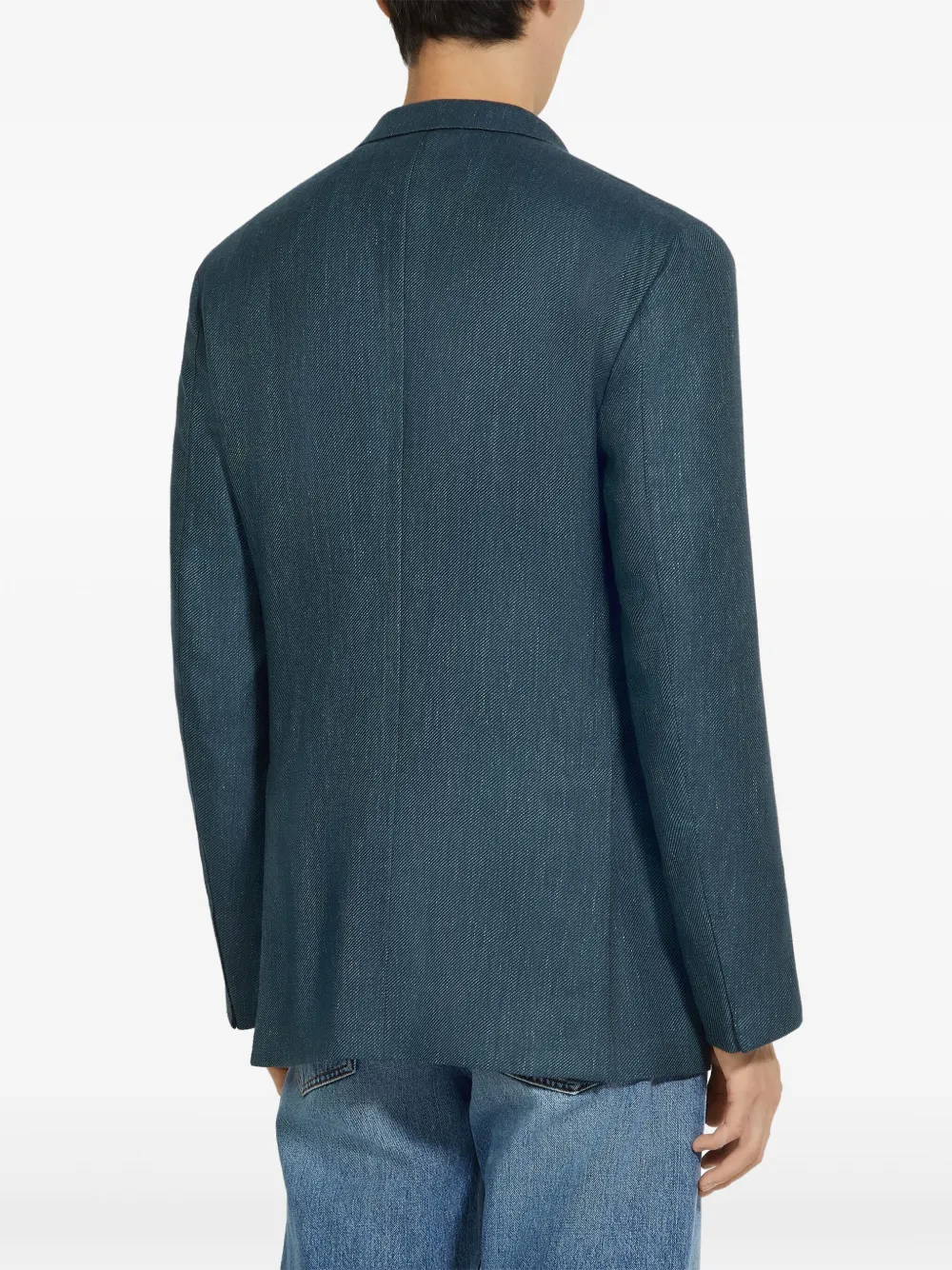 Zegna Blazer met dubbele rij knopen Blauw
