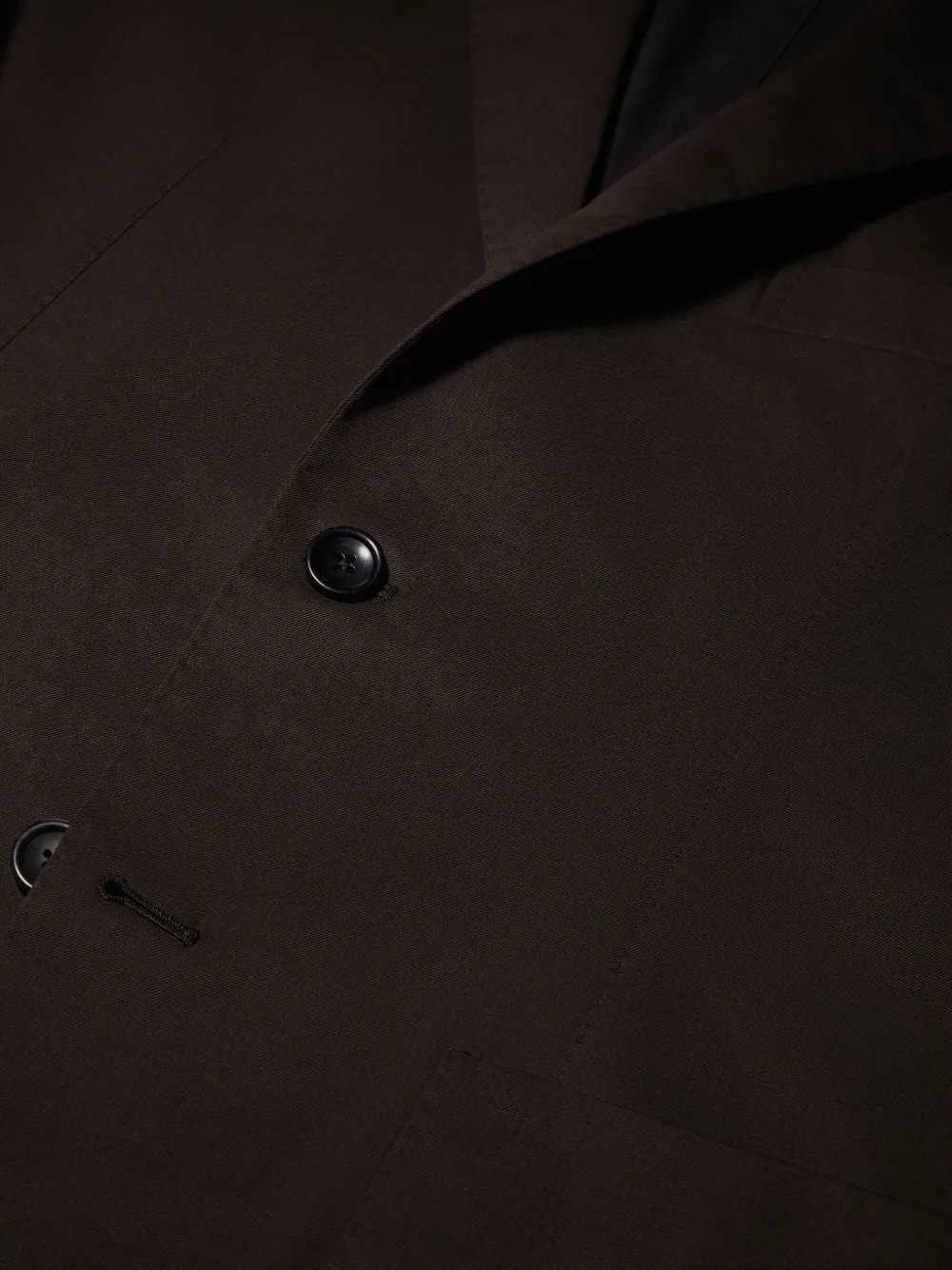 Shop Zegna Centoventimila Cotton-wool Blazer In Brown