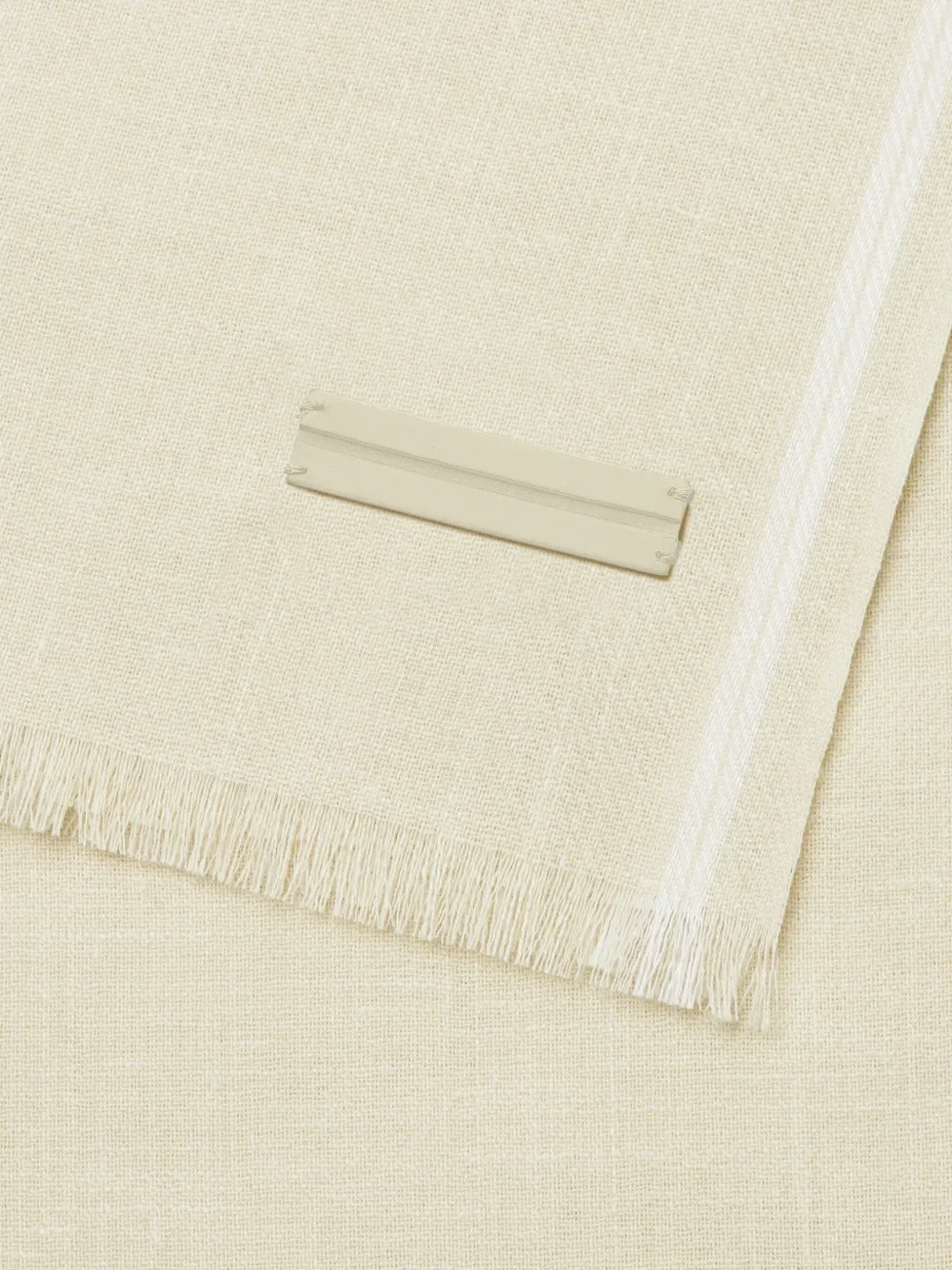 Zegna Sjaal met franje detail - Geel