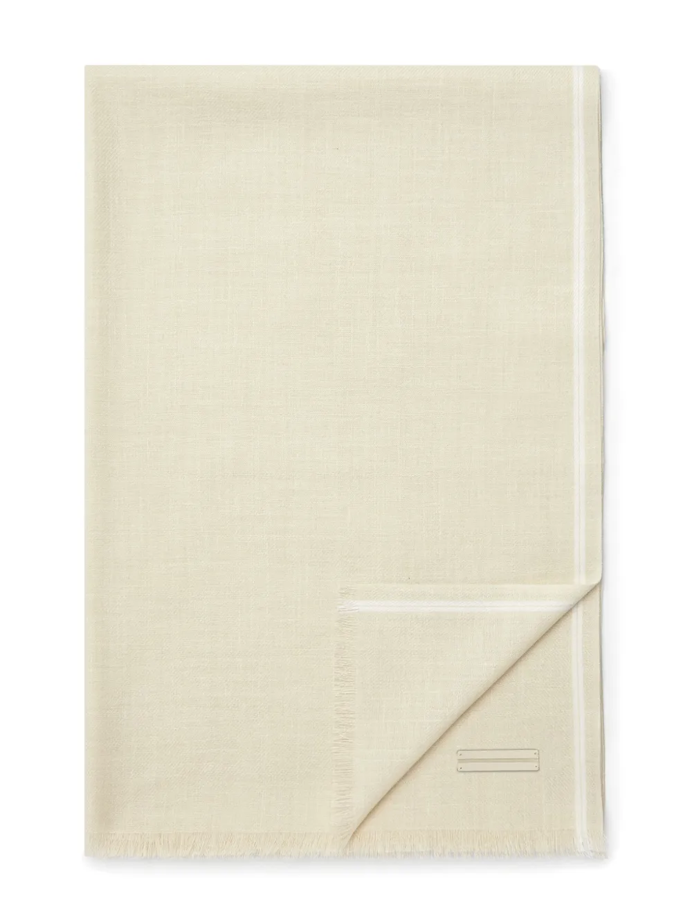 Zegna frayed detailing scarf | Yellow | Image 1