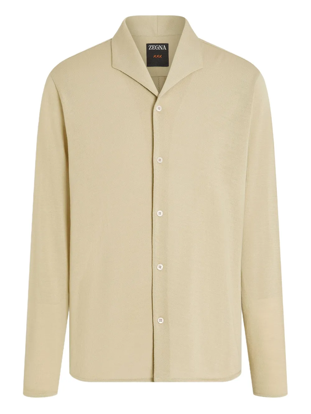 Zegna Gebreid poloshirt Beige