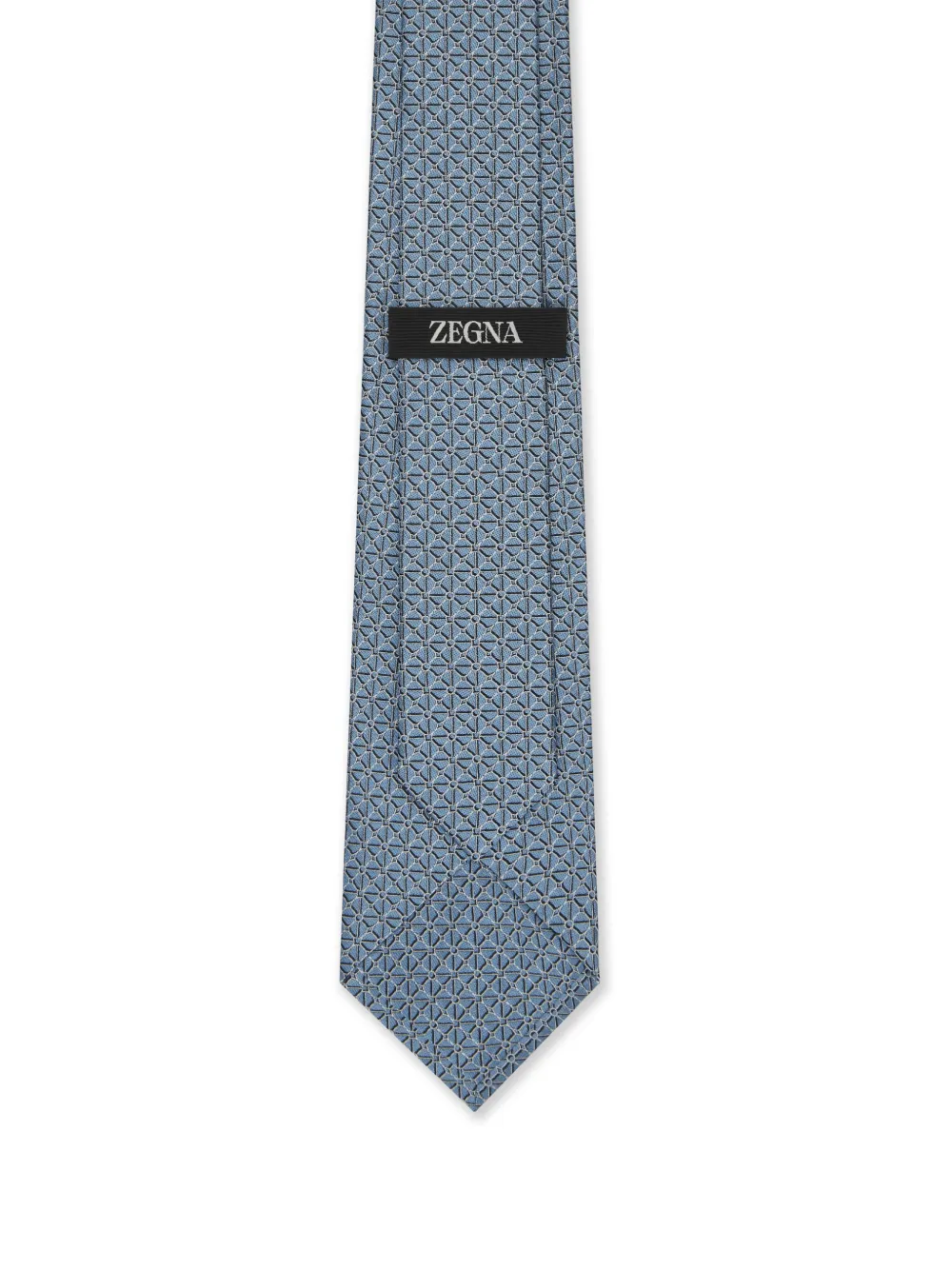 Zegna Zijden stropdas - Blauw