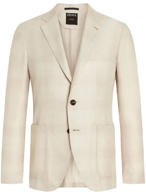 Zegna Blazer aus Kaschmir-Seidengemisch