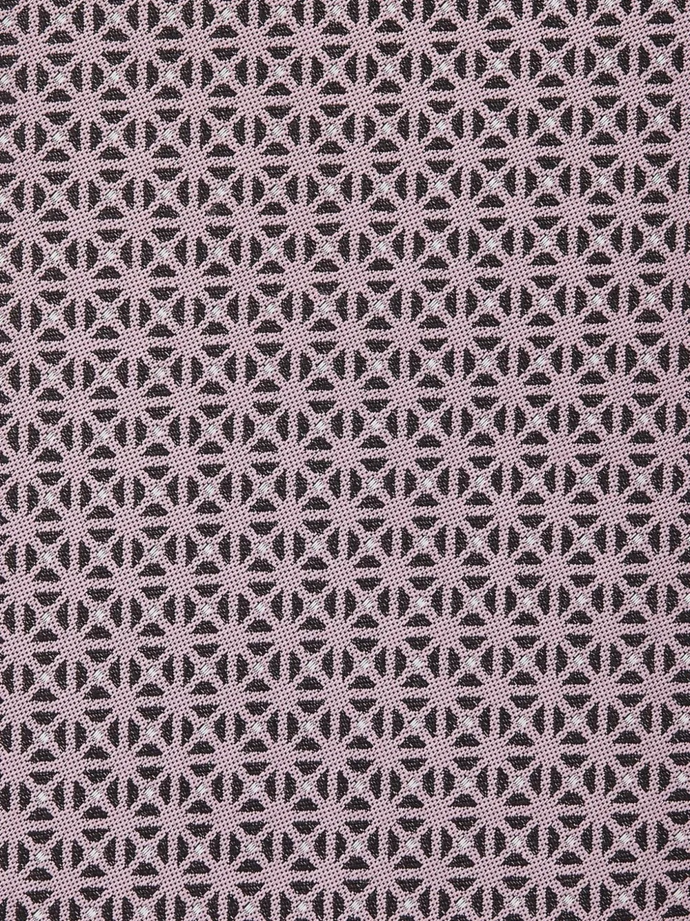 Zegna Geometric-pattern Silk Tie In Gray