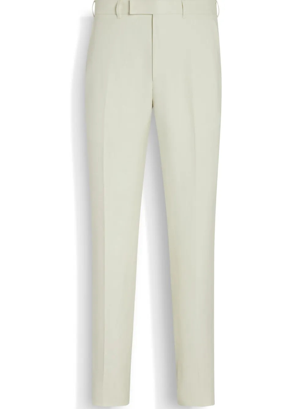 Zegna Wool Trousers Front Crease In Neutrals