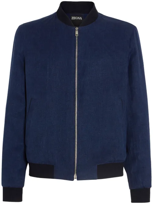 Zegna veste bomber Oasi - Bleu - Zegna - Modalova