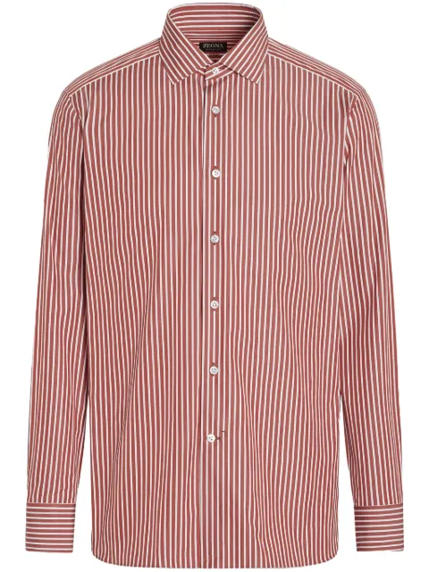 Zegna Centoventimila striped cotton shirt