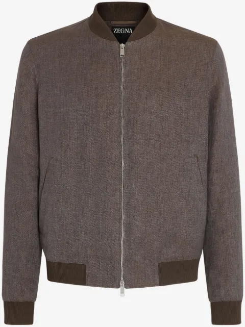 Zegna Oasi Lino bomber jacket