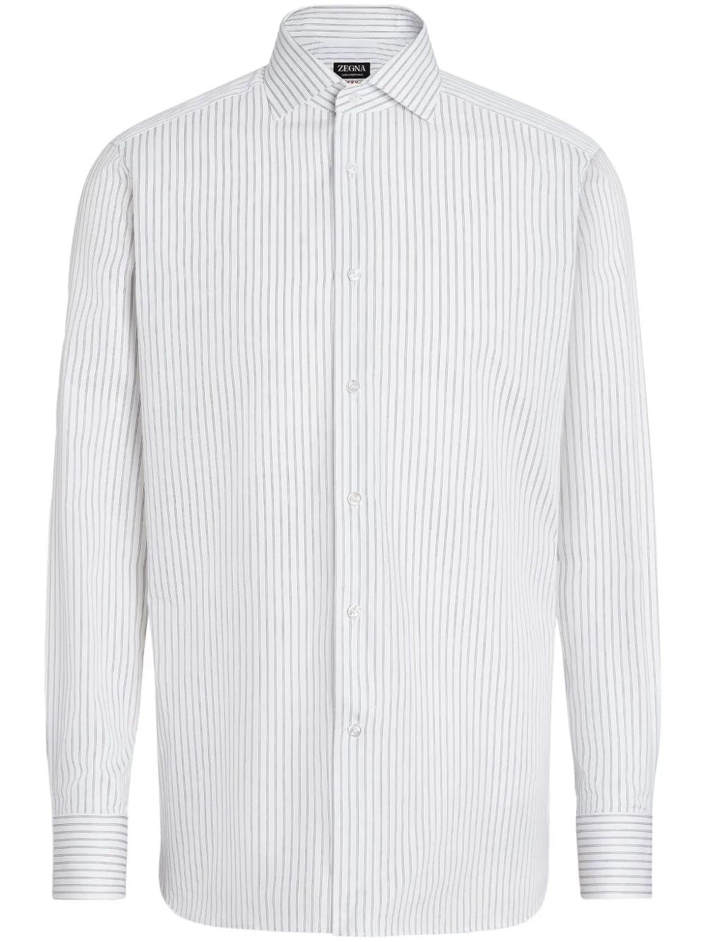 Zegna Structured Centoventimila katoenen overhemd Wit