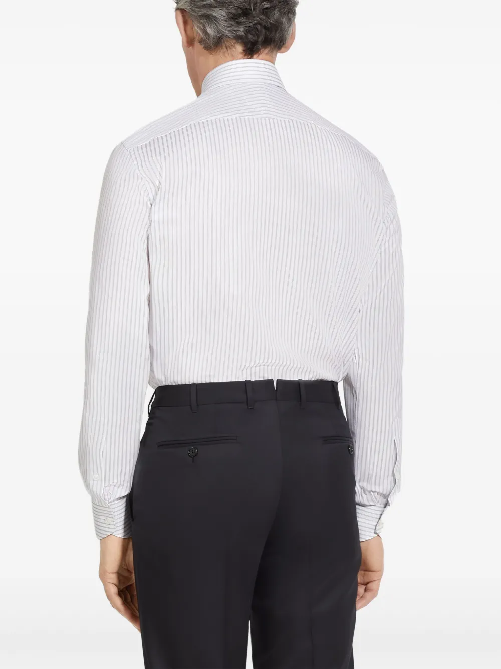 Zegna Structured Centoventimila katoenen overhemd Wit