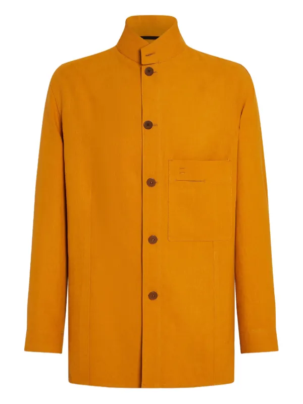 Zegna Oasi Lino リネンオーバーシャツ | オレンジ | FARFETCH JP