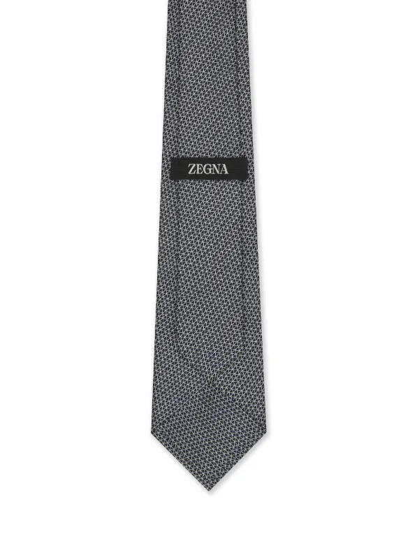 Ermenegildo Zegna ネクタイ シルク100% イタリア製 Zegna シルク ネクタイ | ブルー | FARFETCH JP