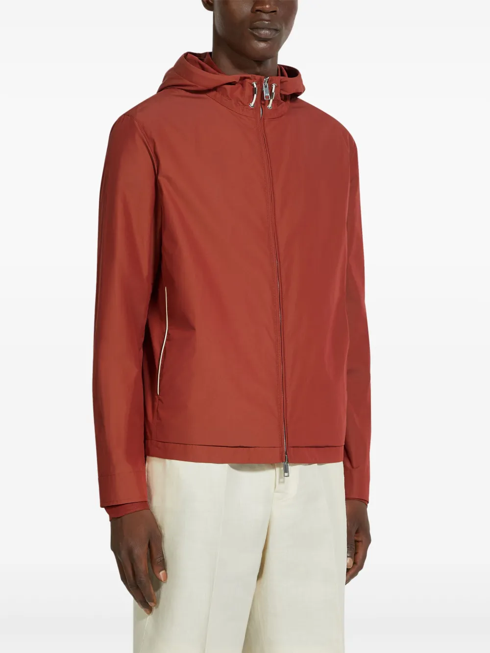 Shop Zegna Hooded Jacket