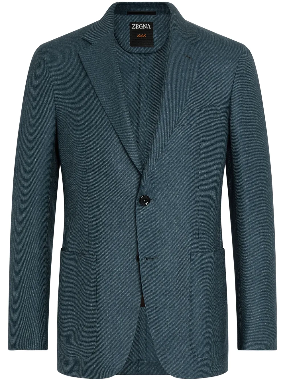 Zegna Blazer met enkele rij knopen Groen