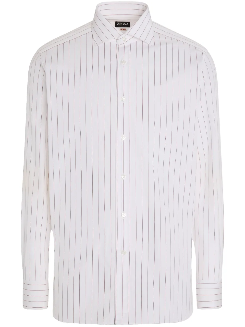 Zegna Centoventimila striped cotton shirt | White | Image 1