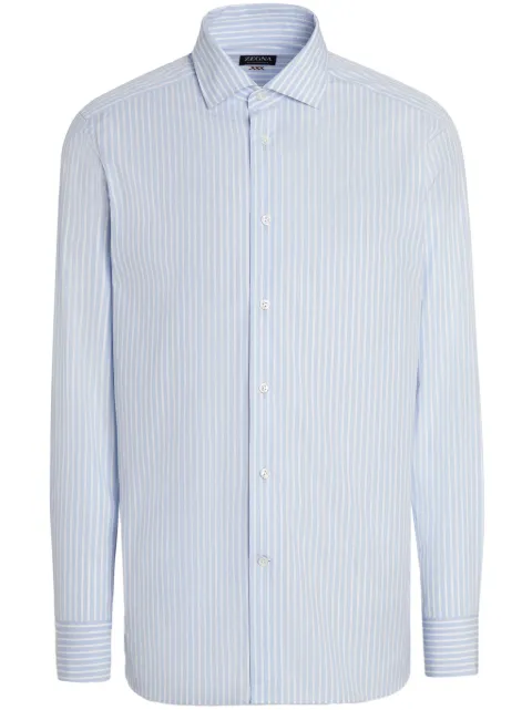 Zegna Centoventimila striped cotton shirt