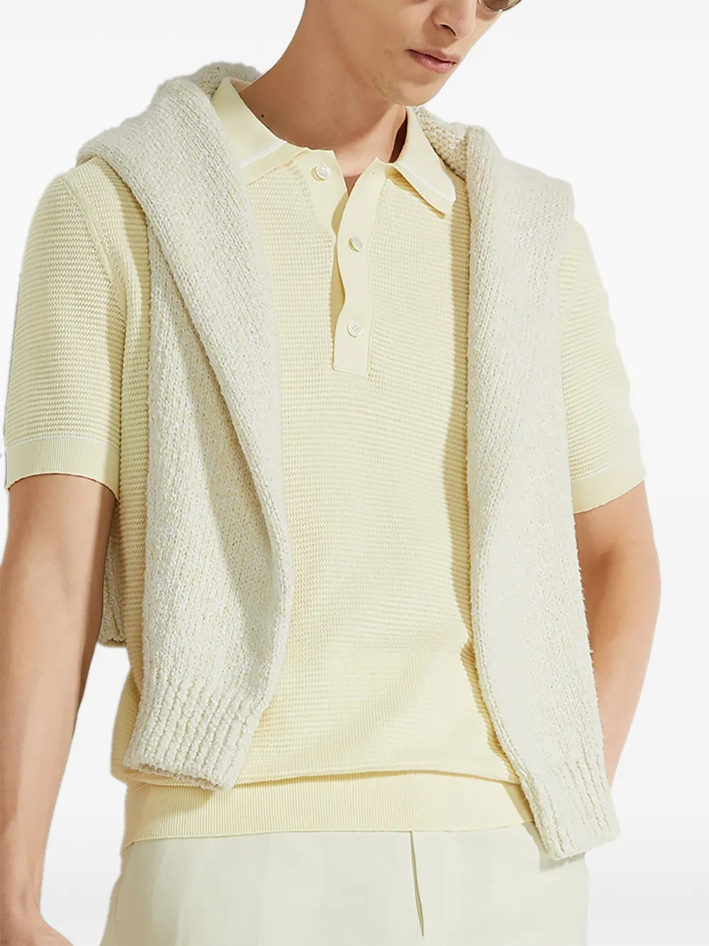 Zegna Katoenen poloshirt - Geel