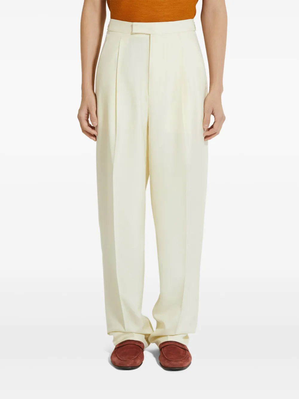 Zegna Straight broek Geel