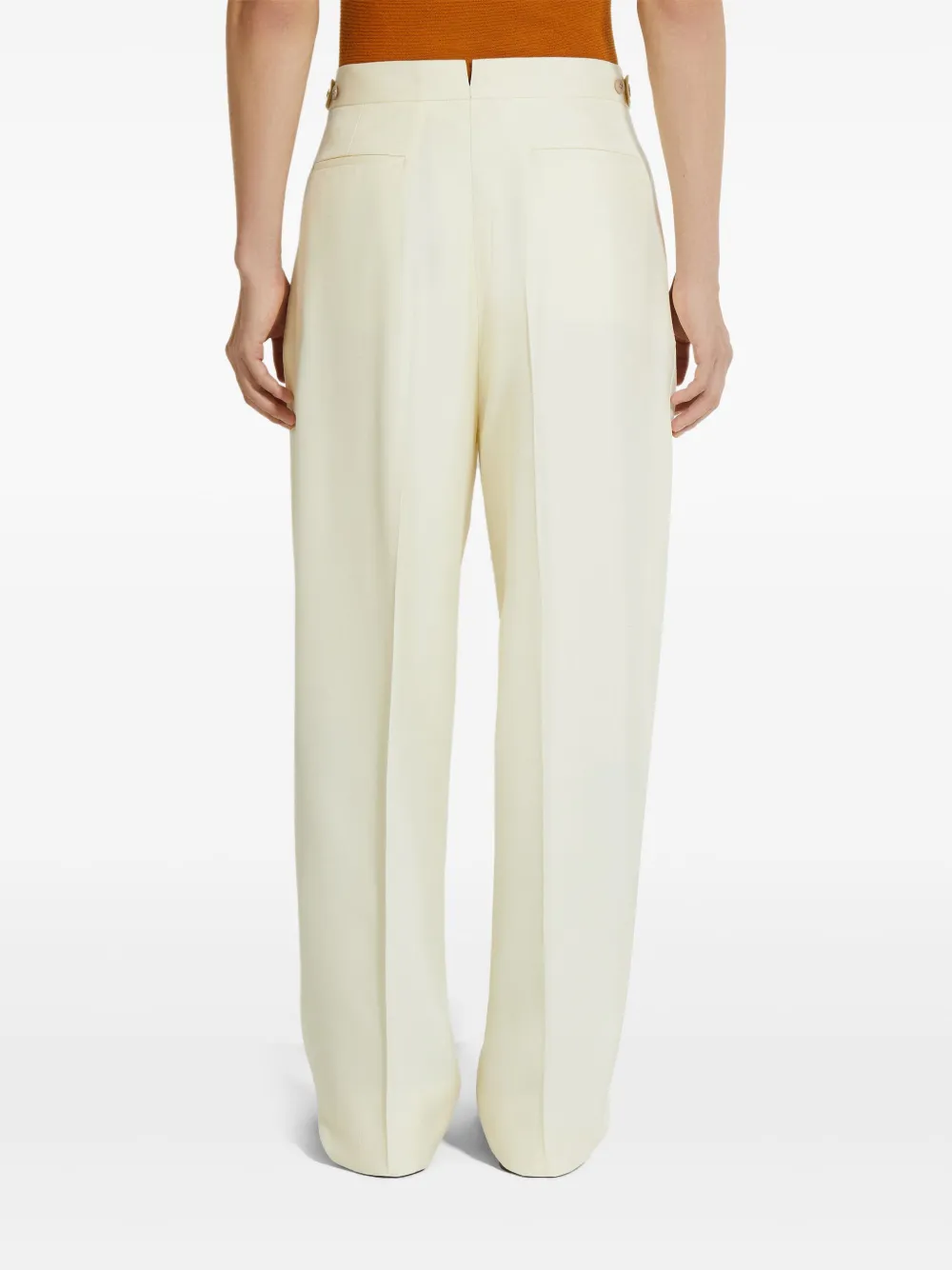 Zegna Straight broek Geel