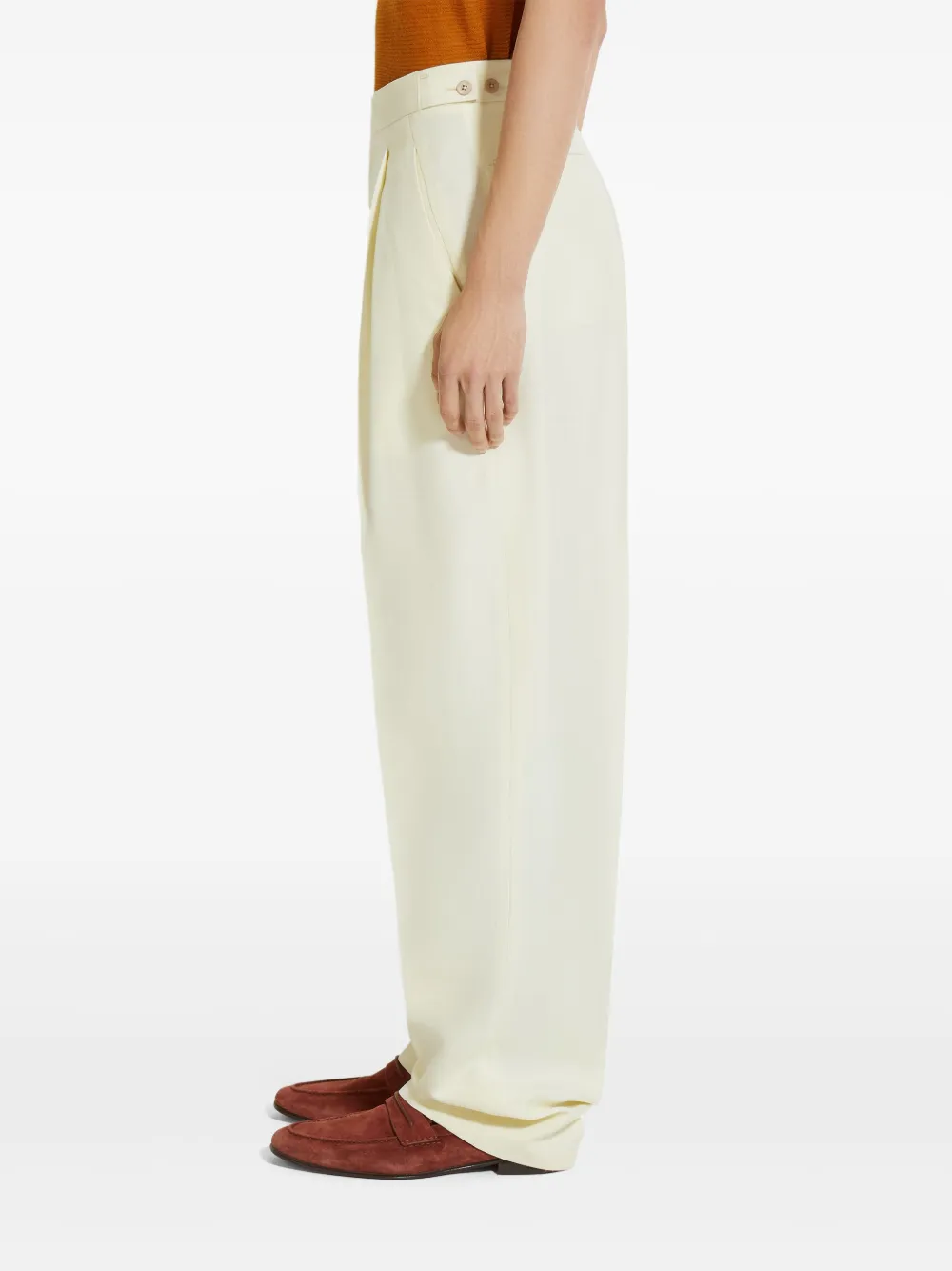 Zegna Straight broek Geel