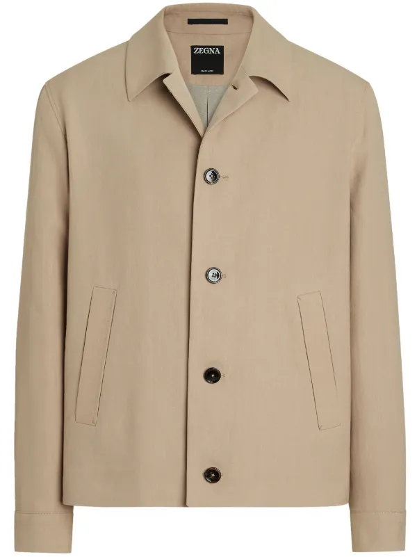 Zegna Oasi ボタン ジャケット | ニュートラル | FARFETCH JP