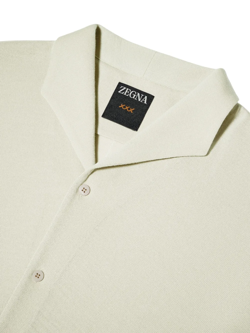 Zegna Gebreid poloshirt Geel