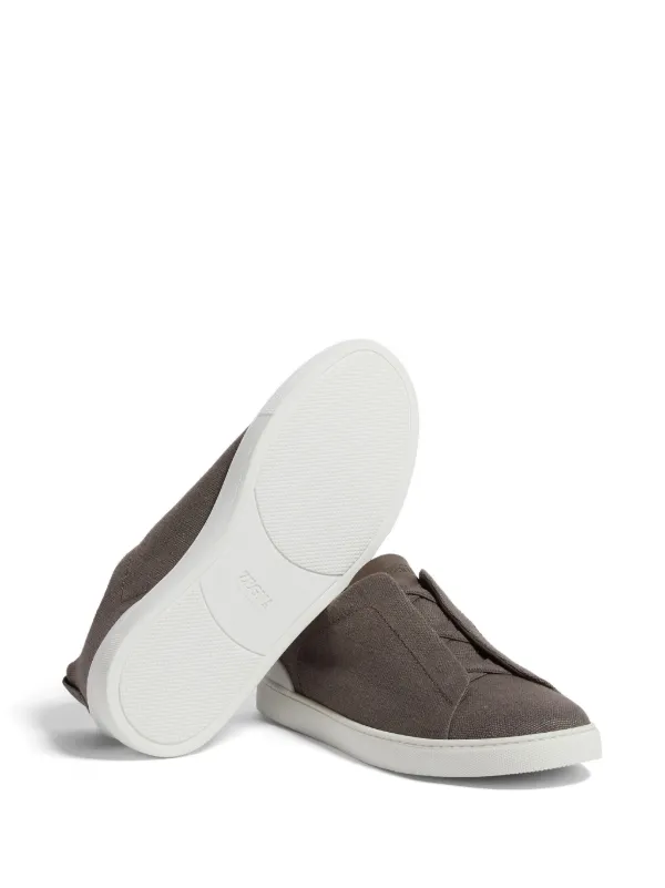 Zegna Triple Stitch スニーカー | ブラウン | FARFETCH JP