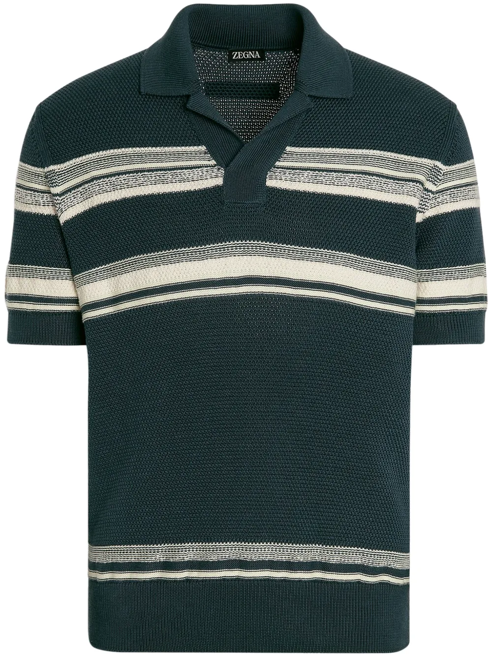 striped polo shirt