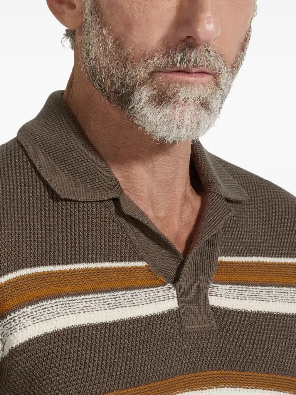 Ermenegildo Zegna ゼニア　ブラウン ポロシャツ 半袖サイズXL Zegna ポロシャツ | ブラウン | FARFETCH JP