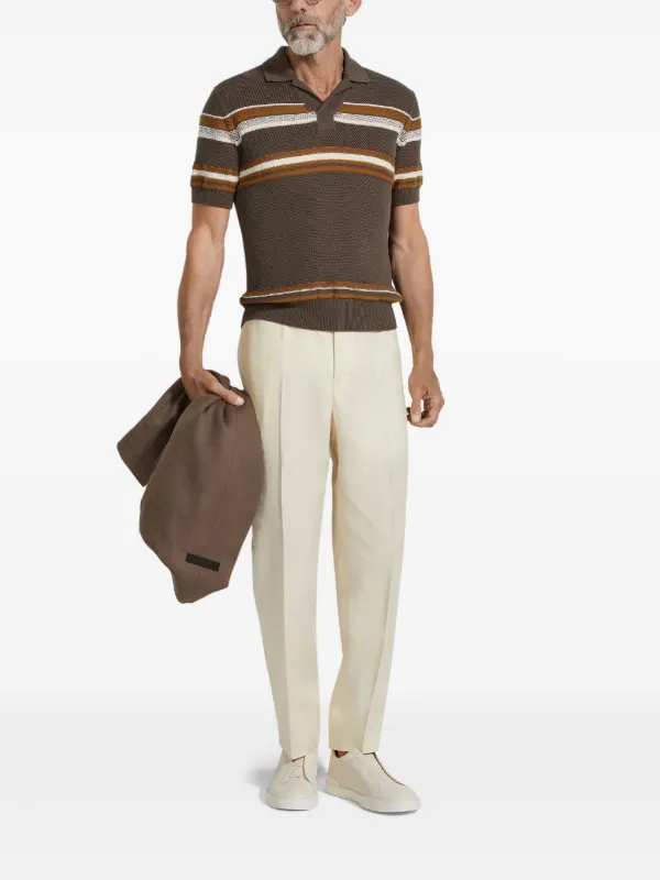 Zegna ポロシャツ | ブラウン | FARFETCH JP