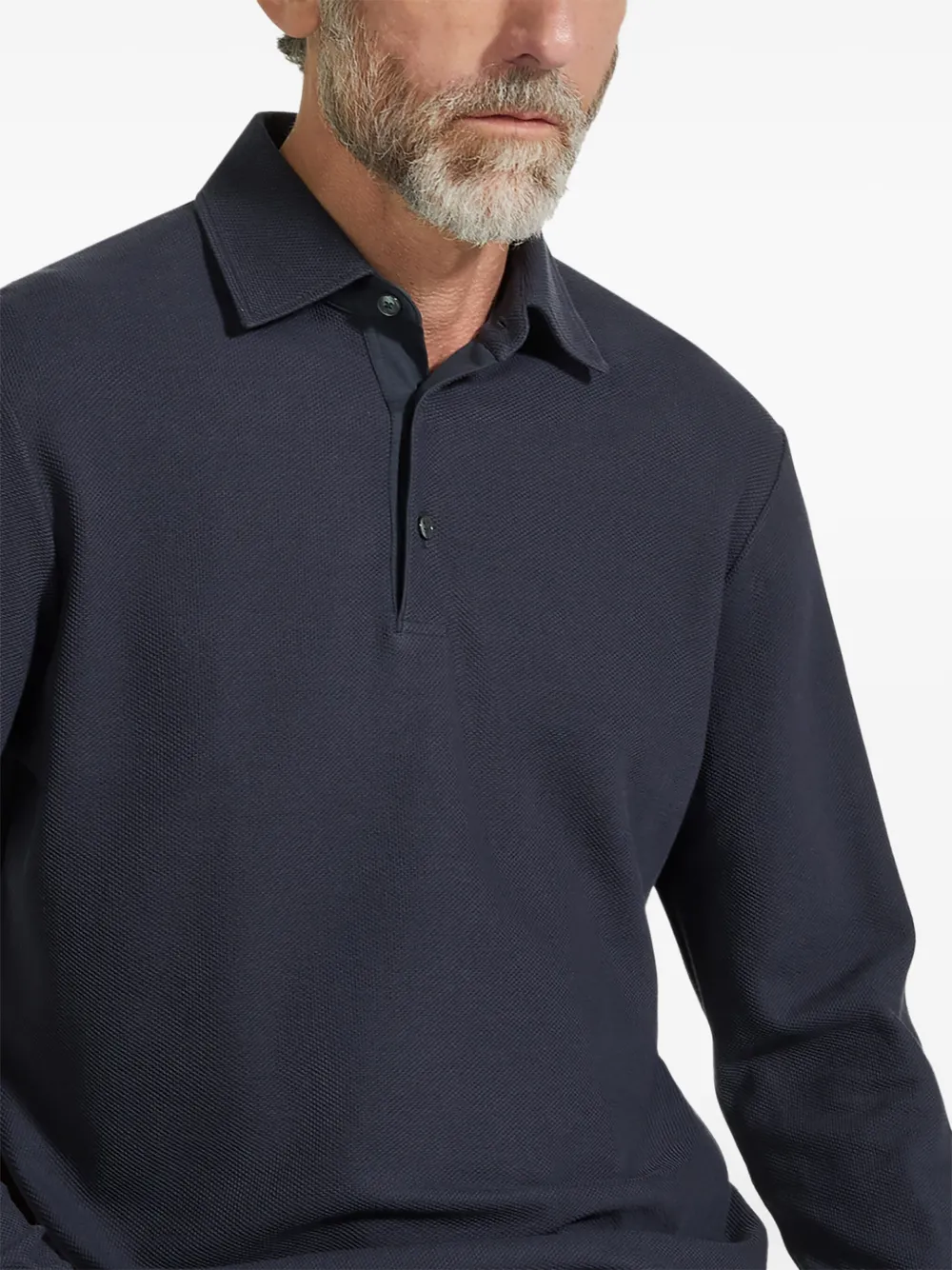 Zegna Katoenen poloshirt Blauw