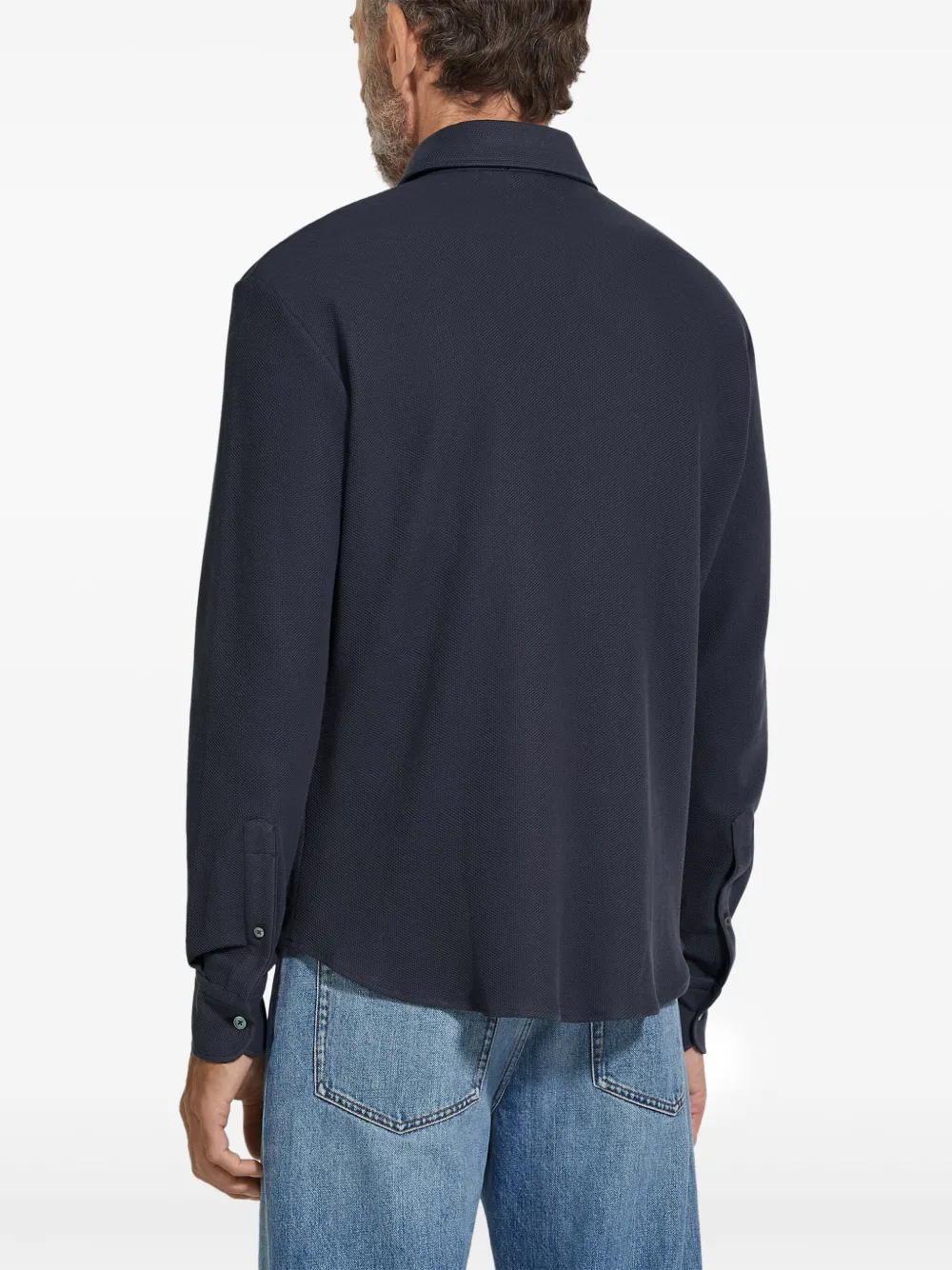 Zegna Katoenen poloshirt Blauw